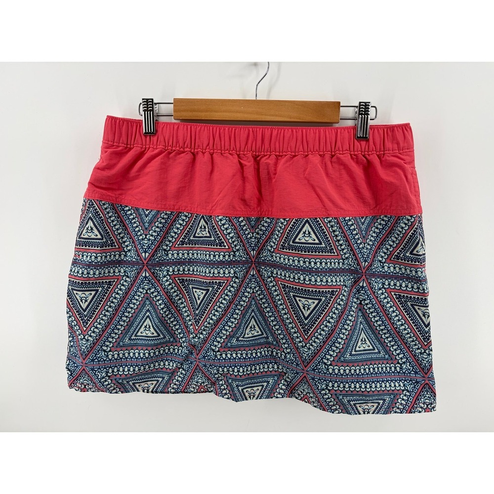 Patagonia , Aztec Print Nylon Skirt, Elastic Waist, Swim/Hike, Women's Large